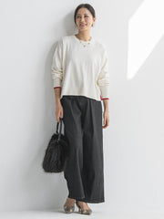 【WEB限定】カラー配色ニット≪洗える≫