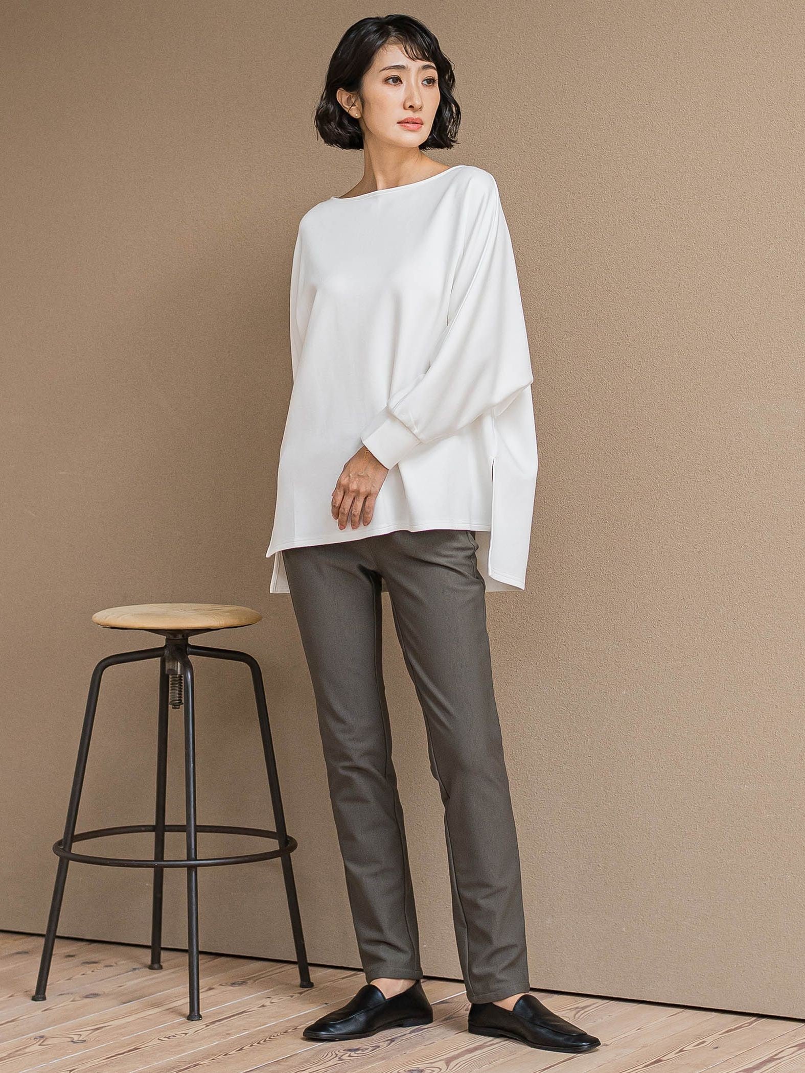 【WEB限定】”もっちり素材”ダンボールドルマンプルオーバー≪手洗い可能≫