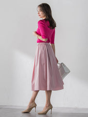 タフタフレアスカート