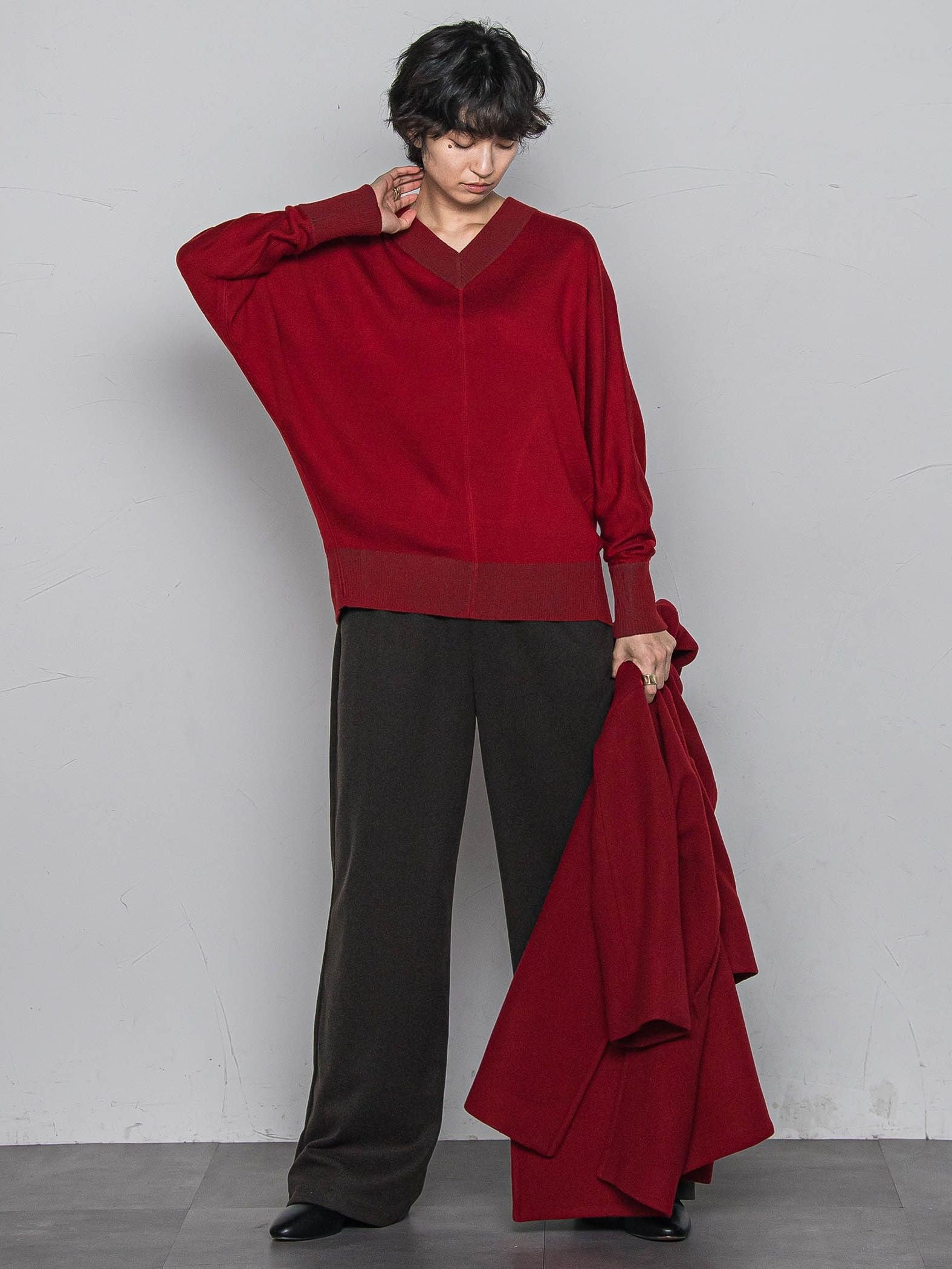 今日の気分で着回せるリバーシブルニット≪手洗い可能≫