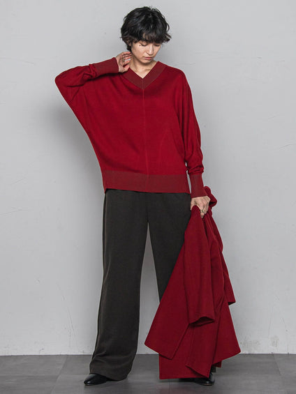 今日の気分で着回せるリバーシブルニット≪手洗い可能≫