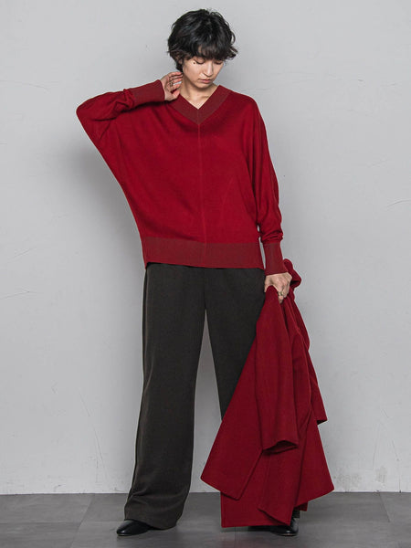 今日の気分で着回せるリバーシブルニット≪手洗い可能≫