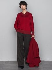 今日の気分で着回せるリバーシブルニット≪手洗い可能≫