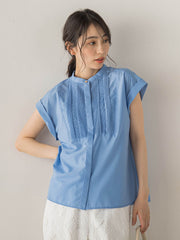 【WEB限定】サスティナコットンライクローンブラウス