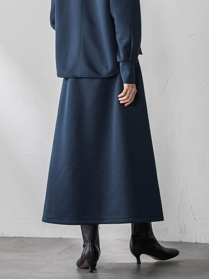 軽量ボンディングスカートセットアップ≪洗濯機で洗える≫