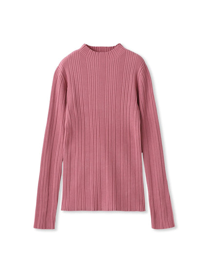 袖ボタンランダムリブニット≪手洗い可能≫