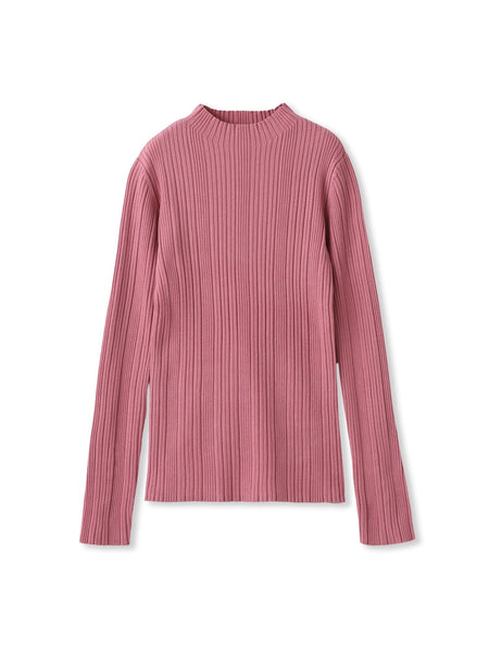 袖ボタンランダムリブニット≪手洗い可能≫