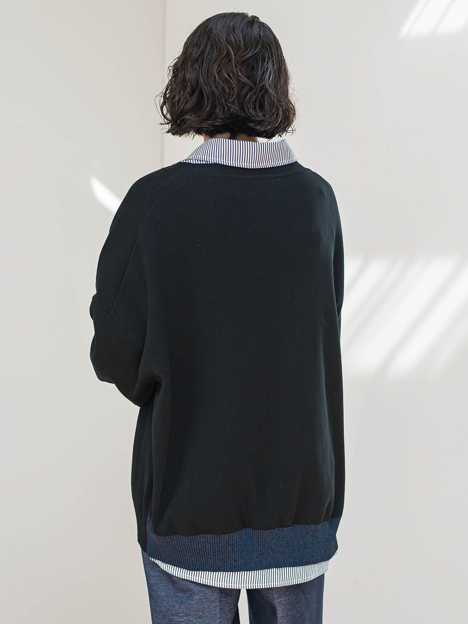 【WEB限定】”3コーデが叶う2点セット”ニット×シャツ≪手洗い可能≫