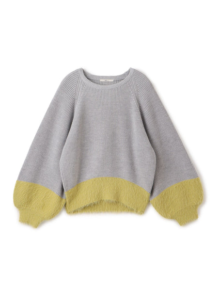 WEB限定】配色ポイントシャギーニット≪手洗い可能≫ | Droite