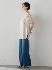【WEB限定】”細身パンツも怖くない”Tシャツチュニック