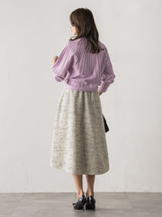 モノトーンツイードスカート