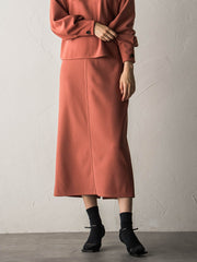 ジョーゼットダンボールAラインスカート≪セットアップ対応/洗濯機で洗える≫