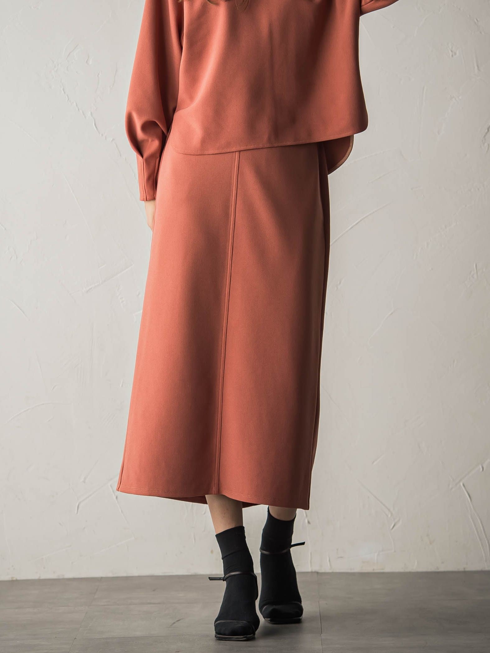 ジョーゼットダンボールAラインスカート≪セットアップ対応/洗濯機で洗える≫