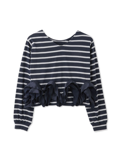 ラッフルヘムクロプトプルオーバー