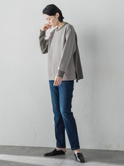 【WEB限定】ぐーんと伸びるデニムレギパン≪洗濯機で洗える≫