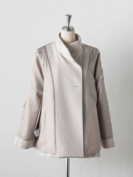 プレミアムウールカシミヤショートコート