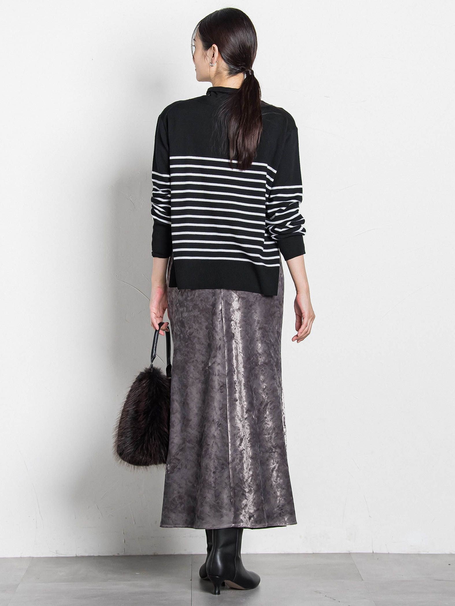 スノーベロアクラッシュスカート