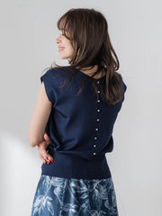 LUCINDA前後2wayパールニット