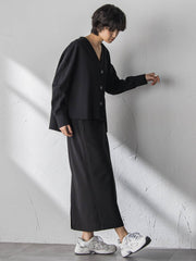 【えらべるSETUP】叶えるIラインスカート≪手洗い可能≫