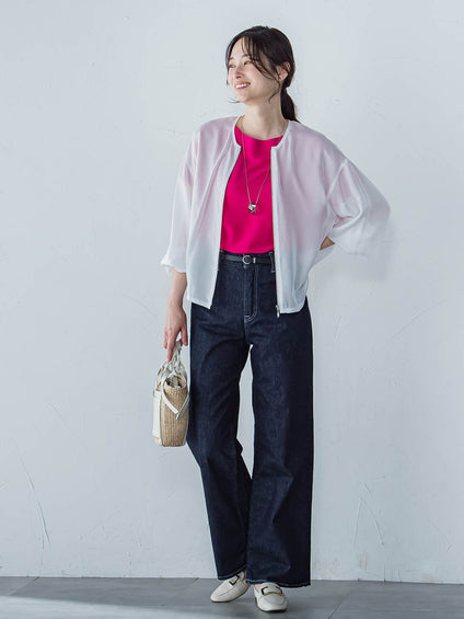 【JAPAN BLUE JEANS】ワイドパンツ≪洗濯機で洗える≫