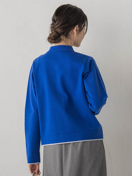 スーパーストレッチステンカーディガン≪洗濯機で洗える≫