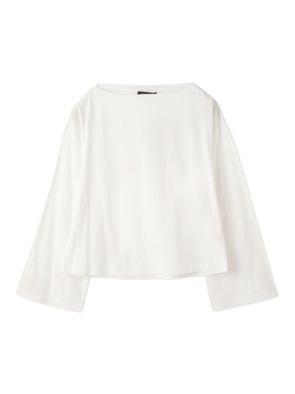 ハイゲージ天竺ボートネックプルオーバー