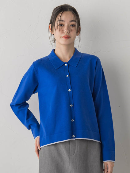 スーパーストレッチステンカーディガン≪洗濯機で洗える≫