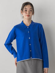 スーパーストレッチステンカーディガン≪洗濯機で洗える≫