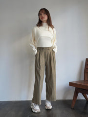 Glen Check Wide Pants［under150cmさんもオススメ］≪手洗い可能≫