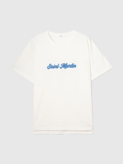 さがら刺繍ロゴTシャツ≪洗濯機で洗える≫