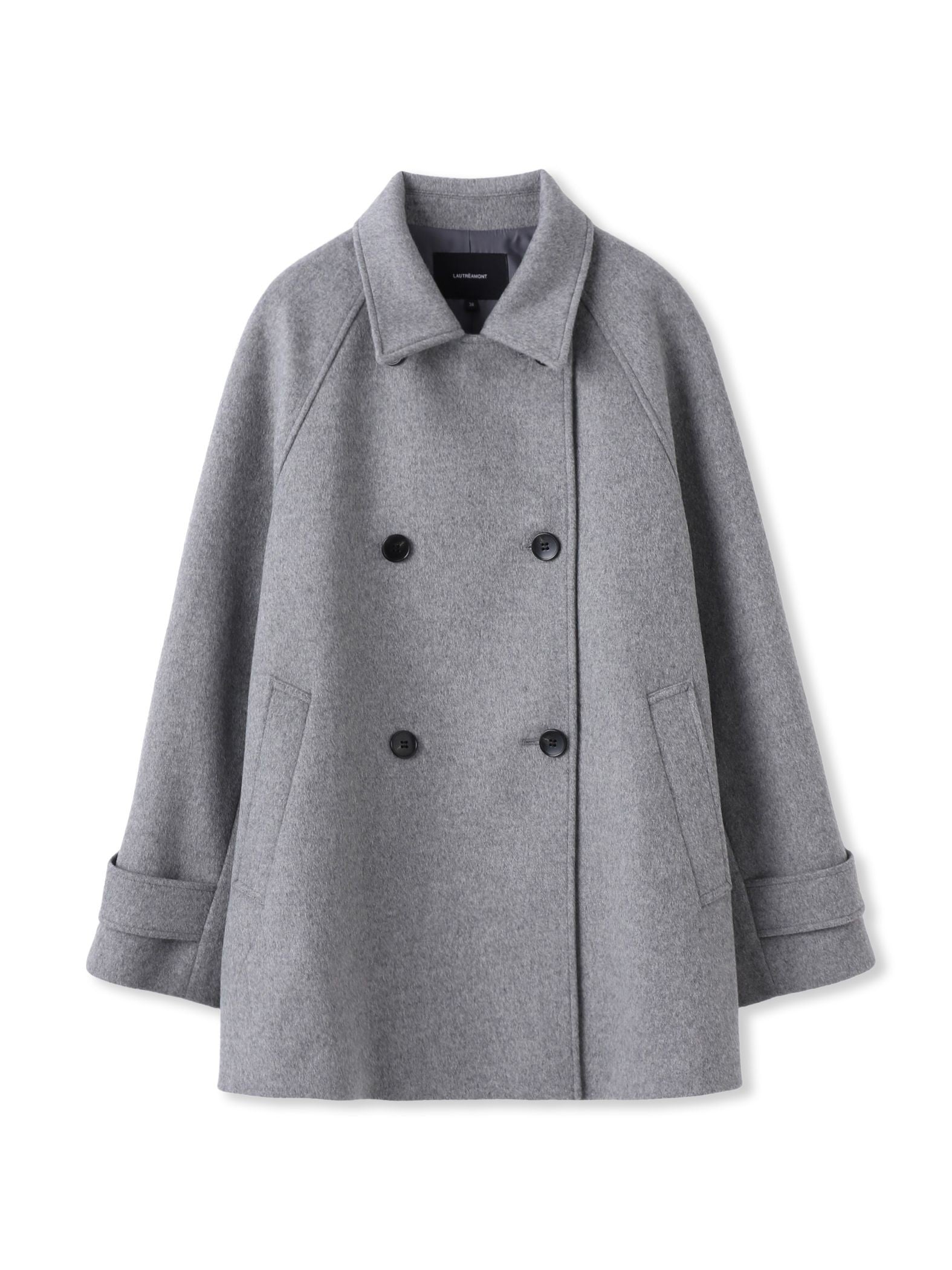 カシミヤ混ライトリバーショートコート