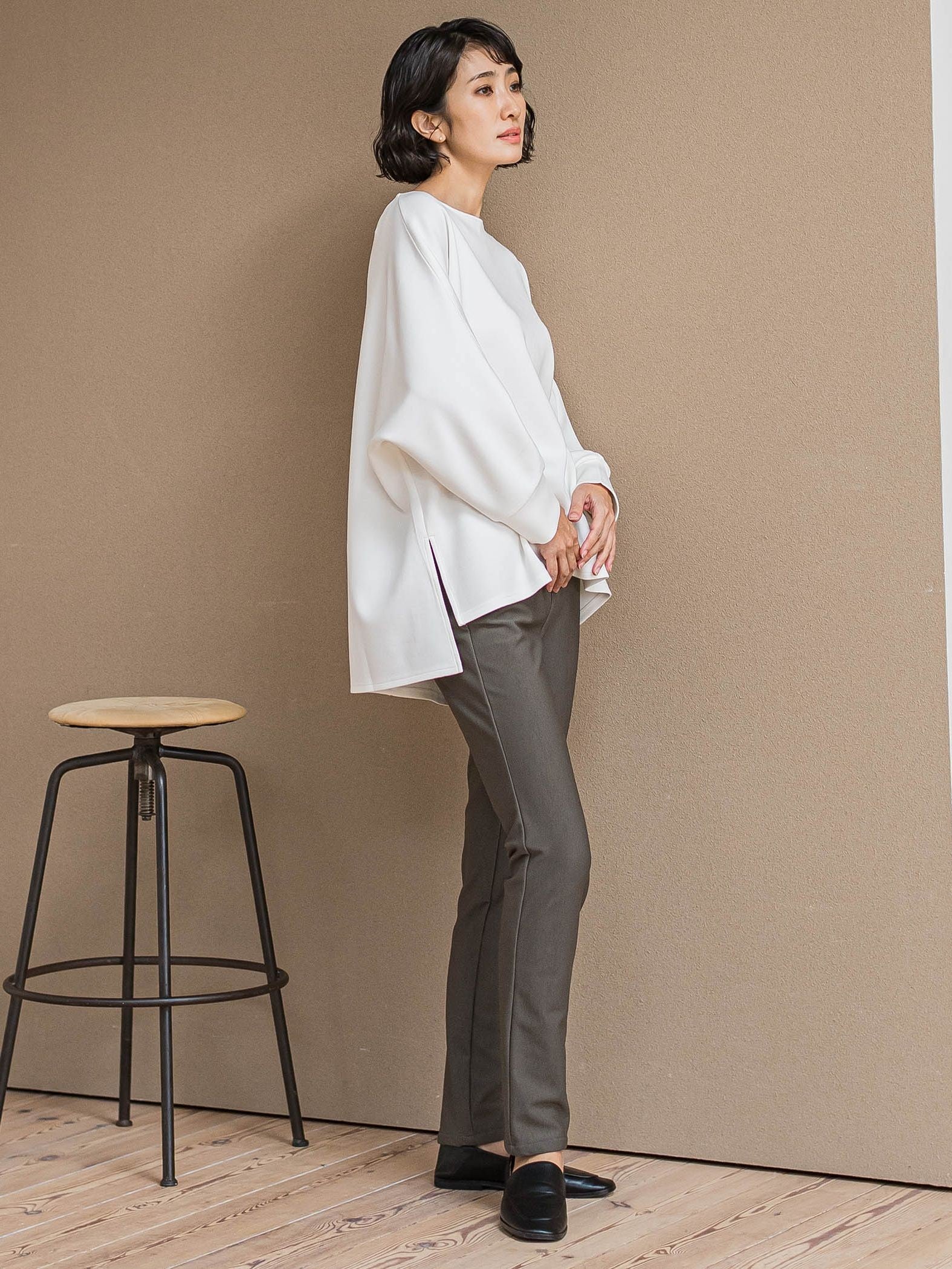 【WEB限定】”もっちり素材”ダンボールドルマンプルオーバー≪手洗い可能≫