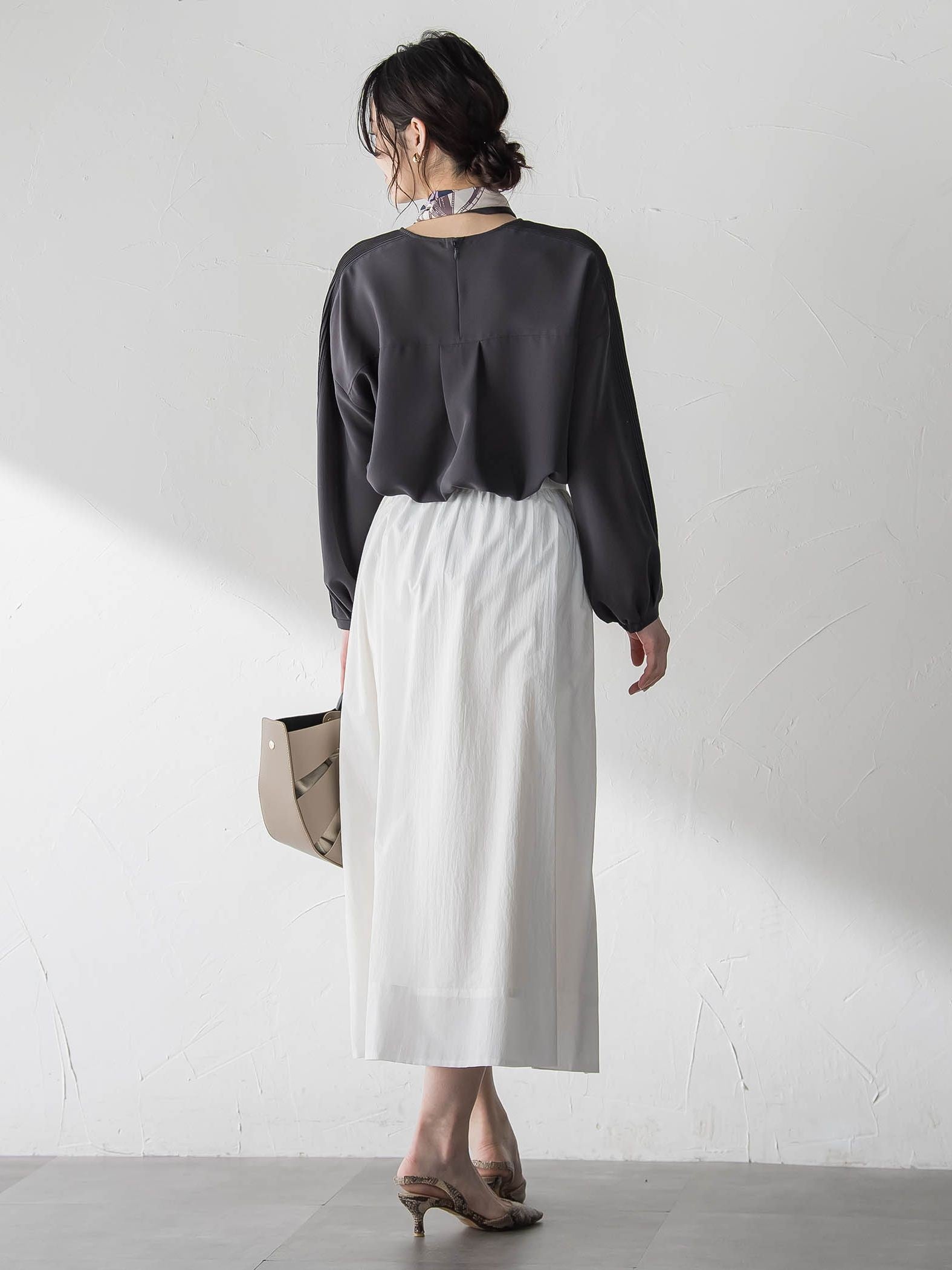 メンナイロンワッシャーブロードスカート