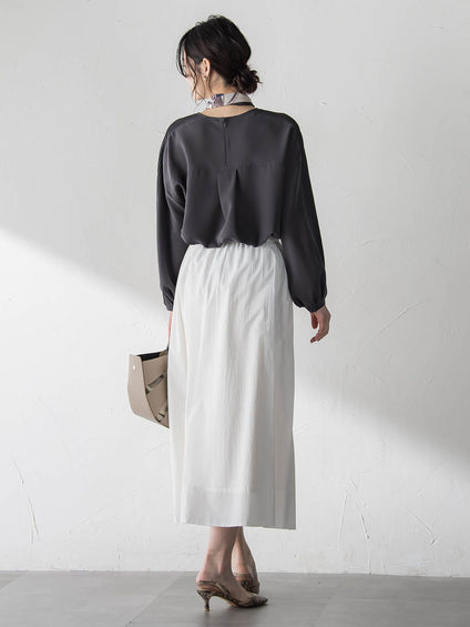 メンナイロンワッシャーブロードスカート