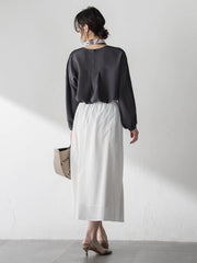 メンナイロンワッシャーブロードスカート