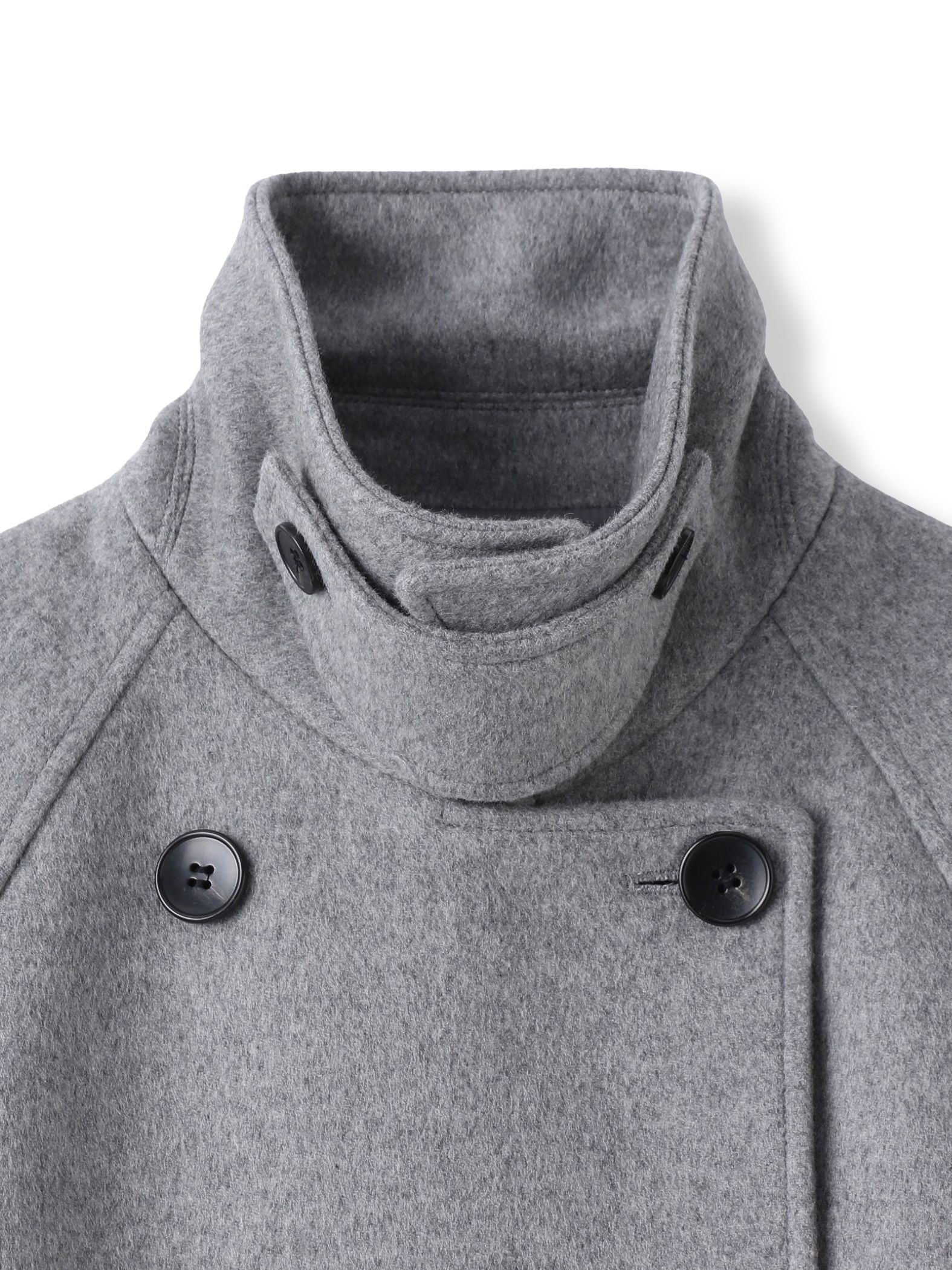 カシミヤ混ライトリバーショートコート