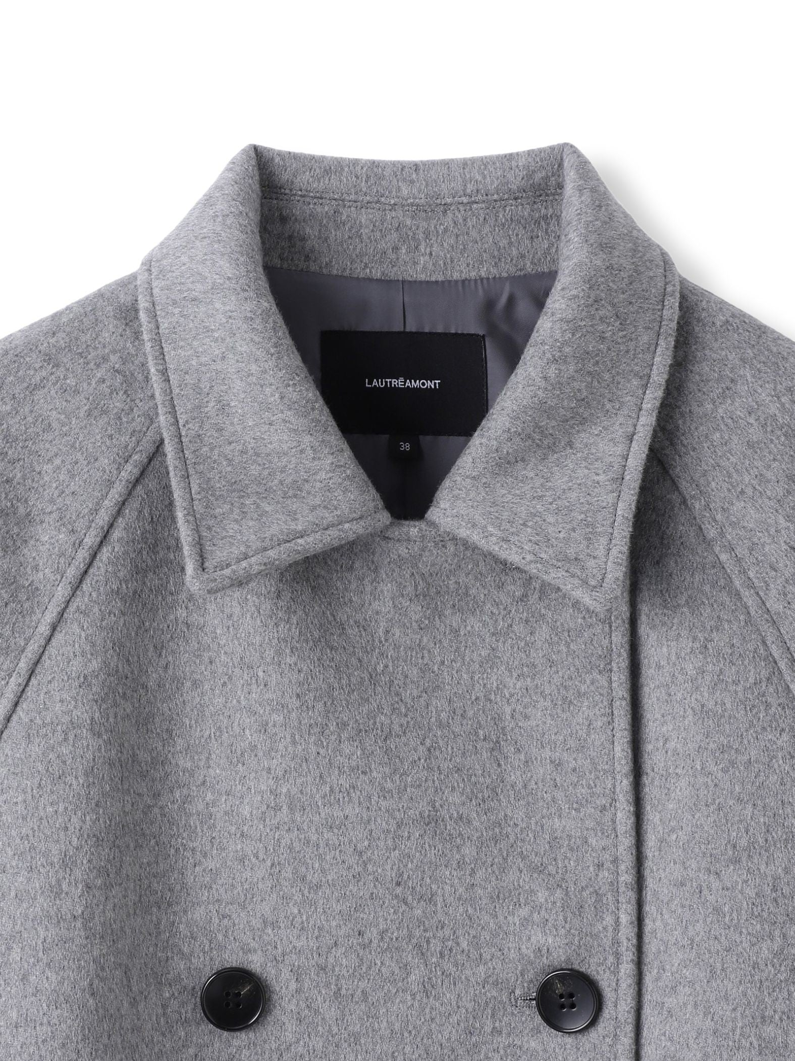 カシミヤ混ライトリバーショートコート