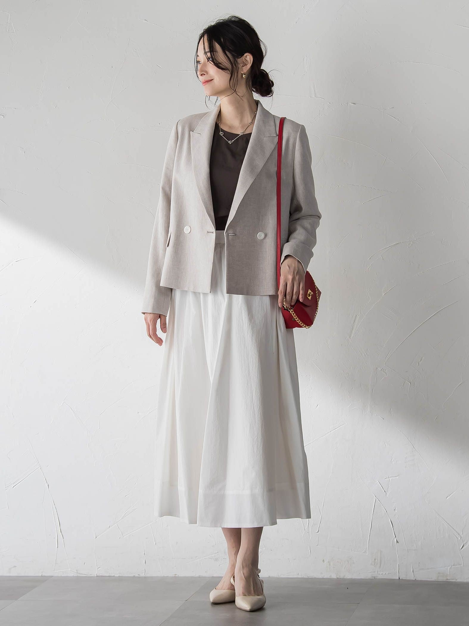 メンナイロンワッシャーブロードスカート