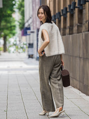 フェザーヤーンニットベスト