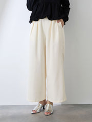 ダブルインタックプルオンワイドパンツ