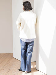 【WEB限定/新色追加】”楽暖”裏起毛ワイドパンツ≪洗濯機で洗える≫