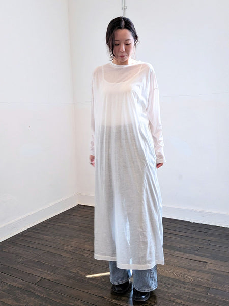 《予約販売》sheer long dress 　【日本製】