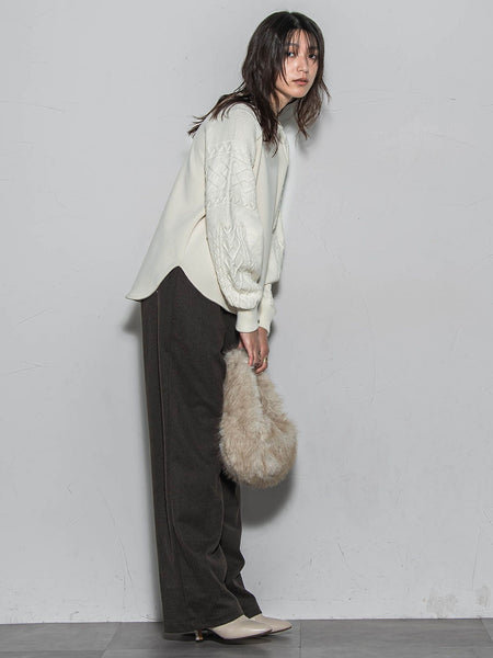 【楽・美・軽】イージーワイドパンツ≪手洗い可能≫