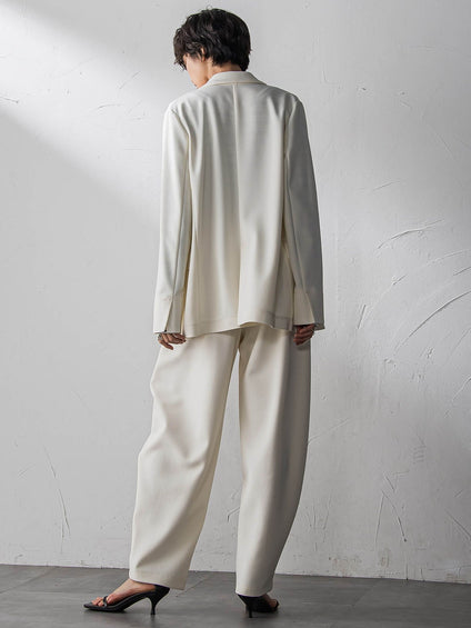 【えらべるSET UP】叶えるダブルブレストジャケット≪手洗い可能≫