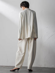 【えらべるSET UP】叶えるダブルブレストジャケット≪手洗い可能≫