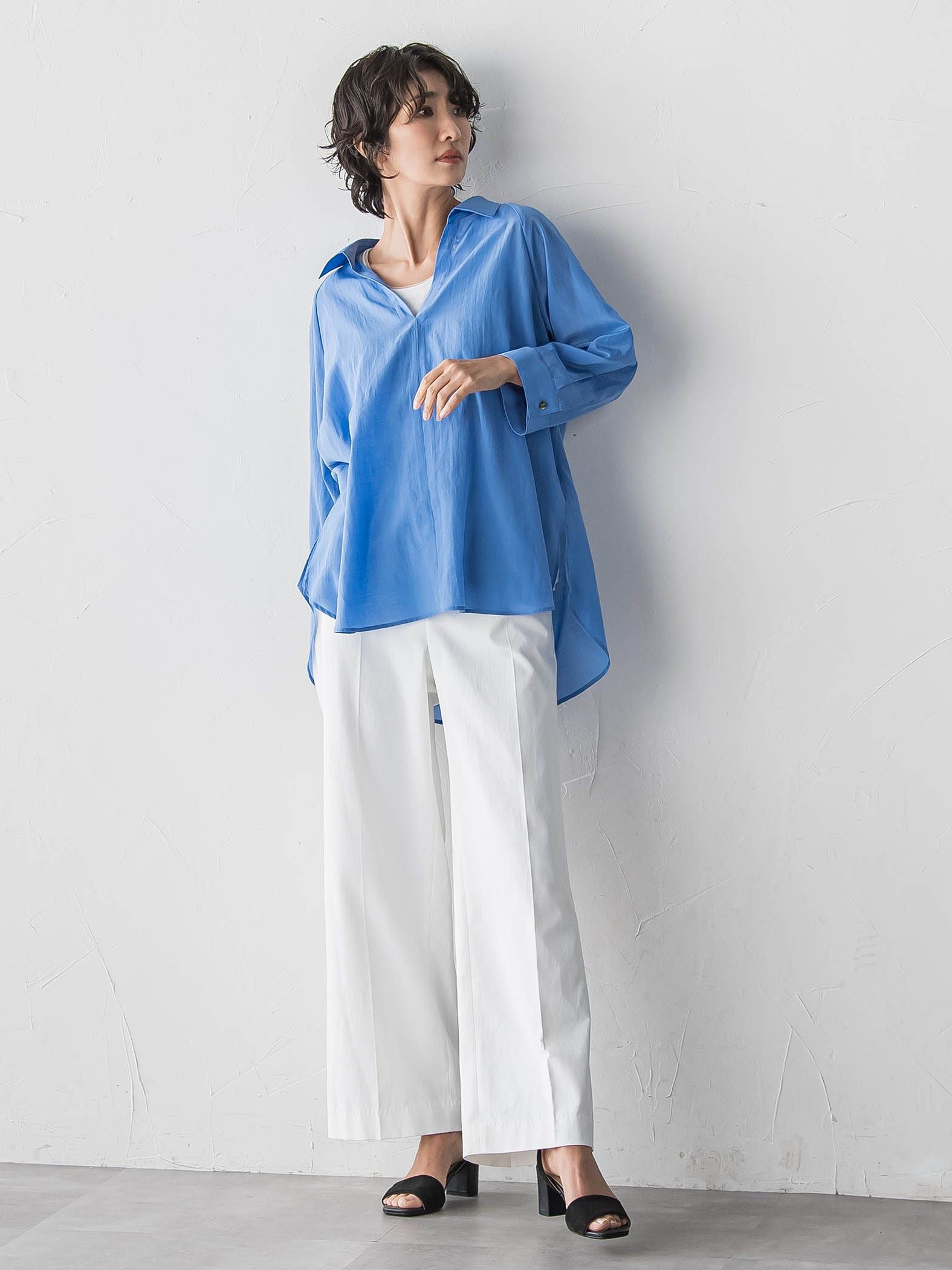 シェルタリングワイドパンツ