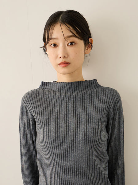 シアーカフレイヤードフウニットプルオーバー≪手洗い可能≫