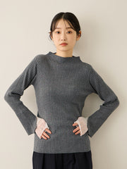 シアーカフレイヤードフウニットプルオーバー≪手洗い可能≫