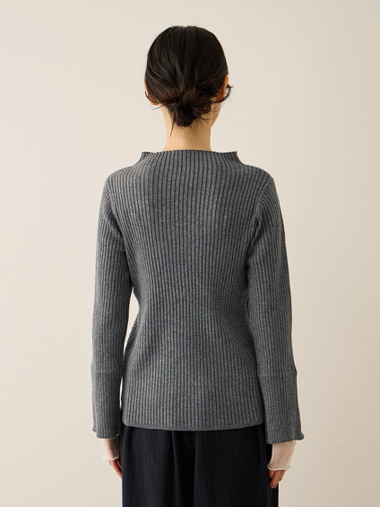 シアーカフレイヤードフウニットプルオーバー≪手洗い可能≫