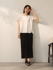 コードダブルニットナロースカート